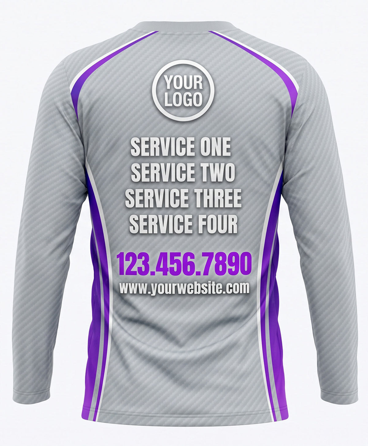 Tech Purple Accent Crew Uniform