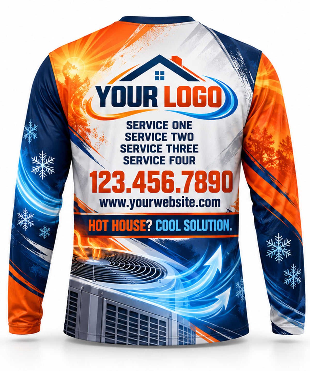 HVAC Crew Uniform - back