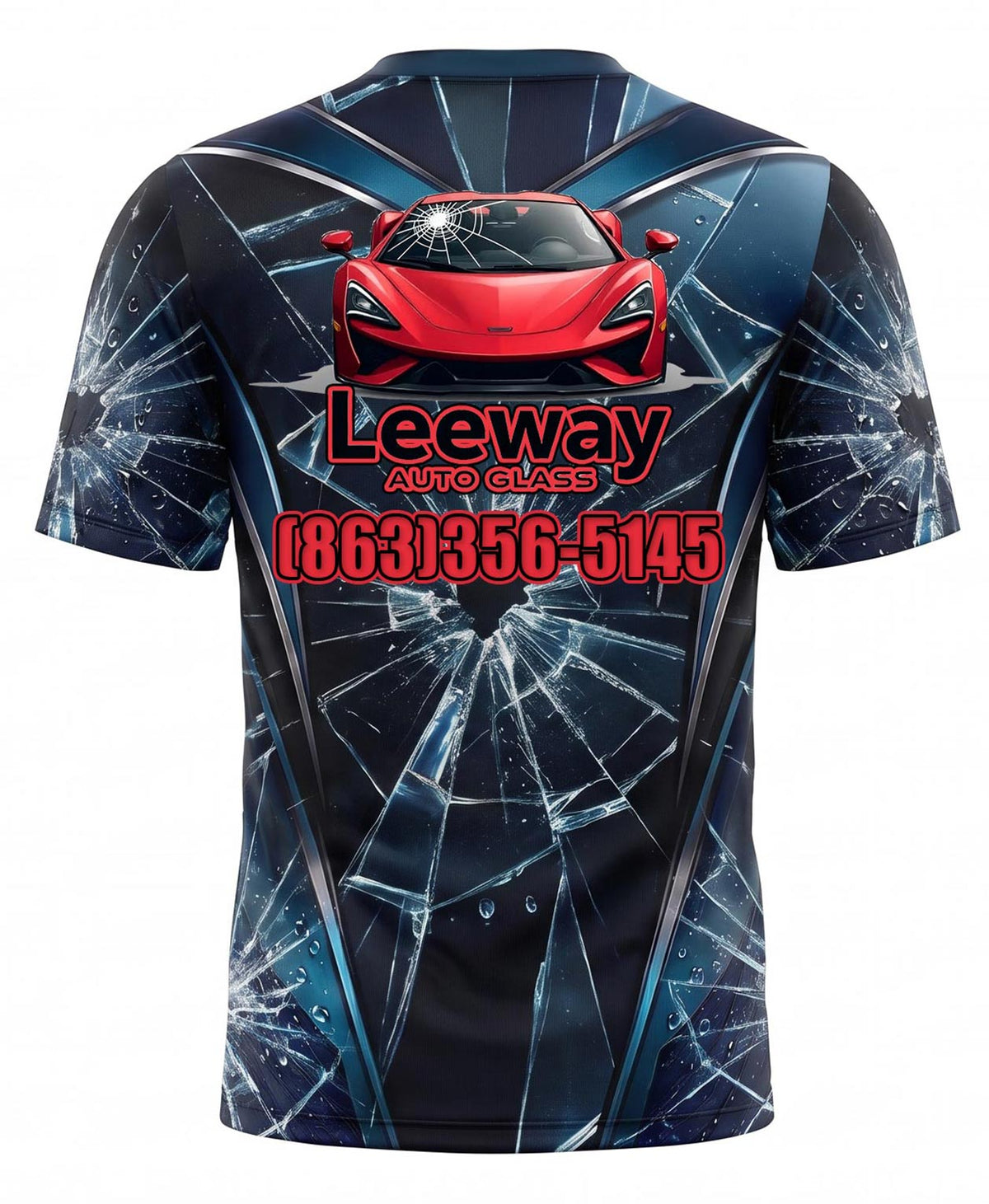 Shattered Glass Crack Window Tinting Crew Uniform