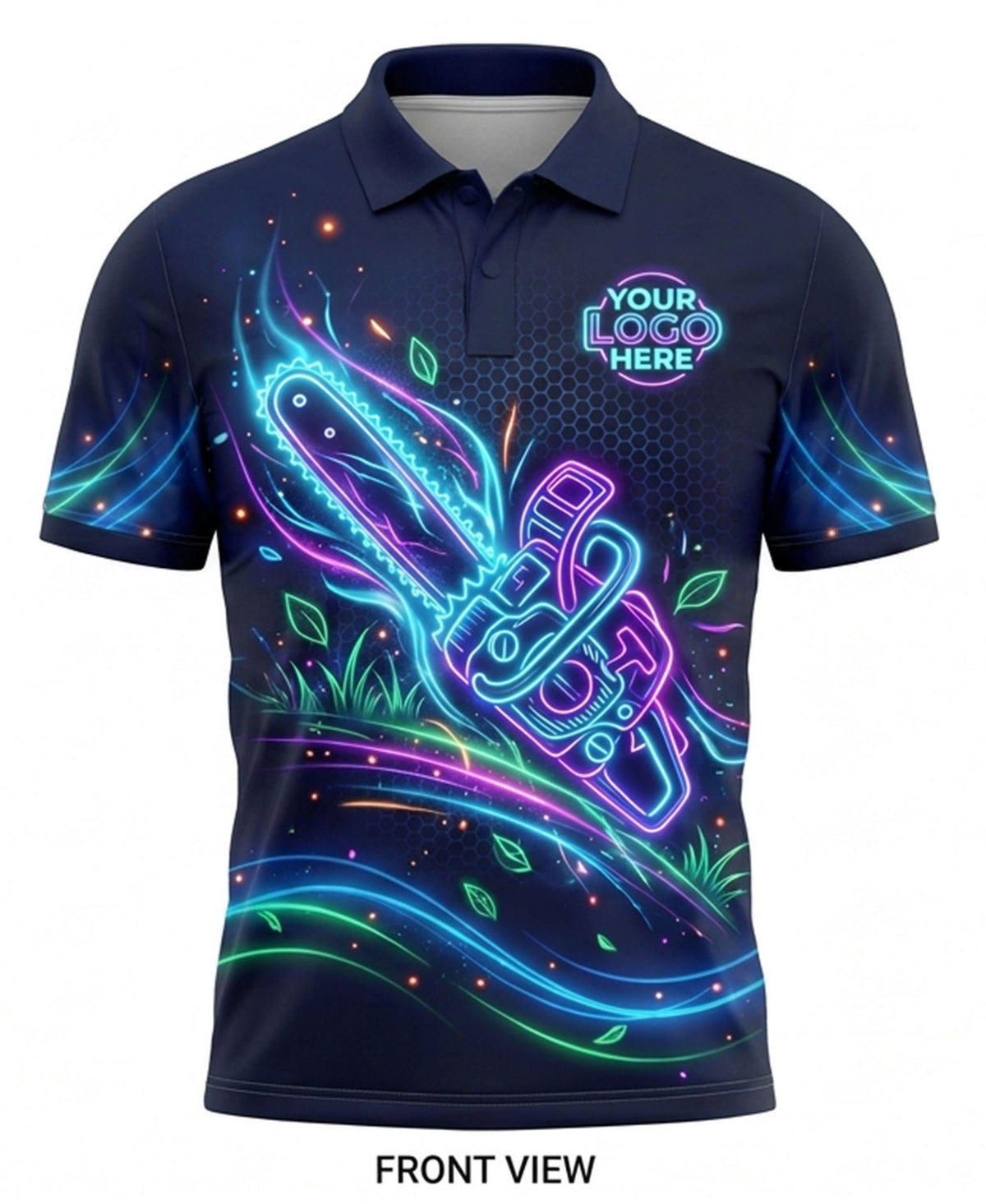 Bio-Luminescent Swirl Lawn Care Crew Uniform