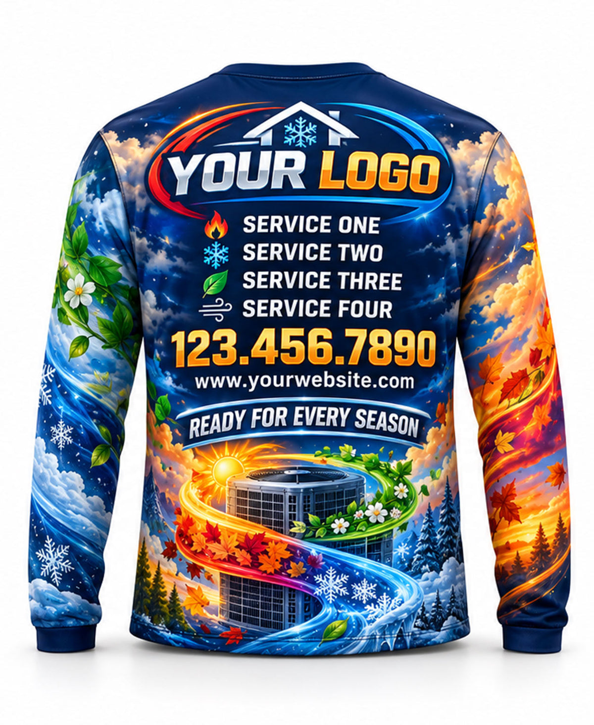 HVAC Crew Uniform - back