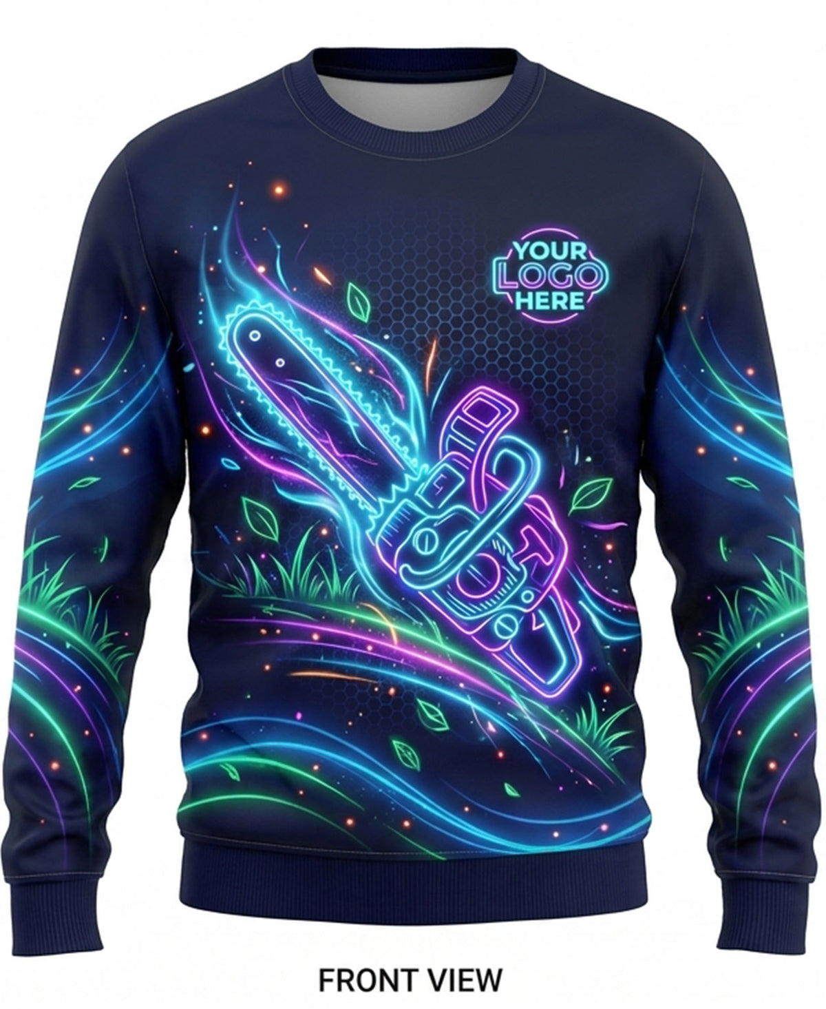 Bio-Luminescent Swirl Lawn Care Crew Uniform