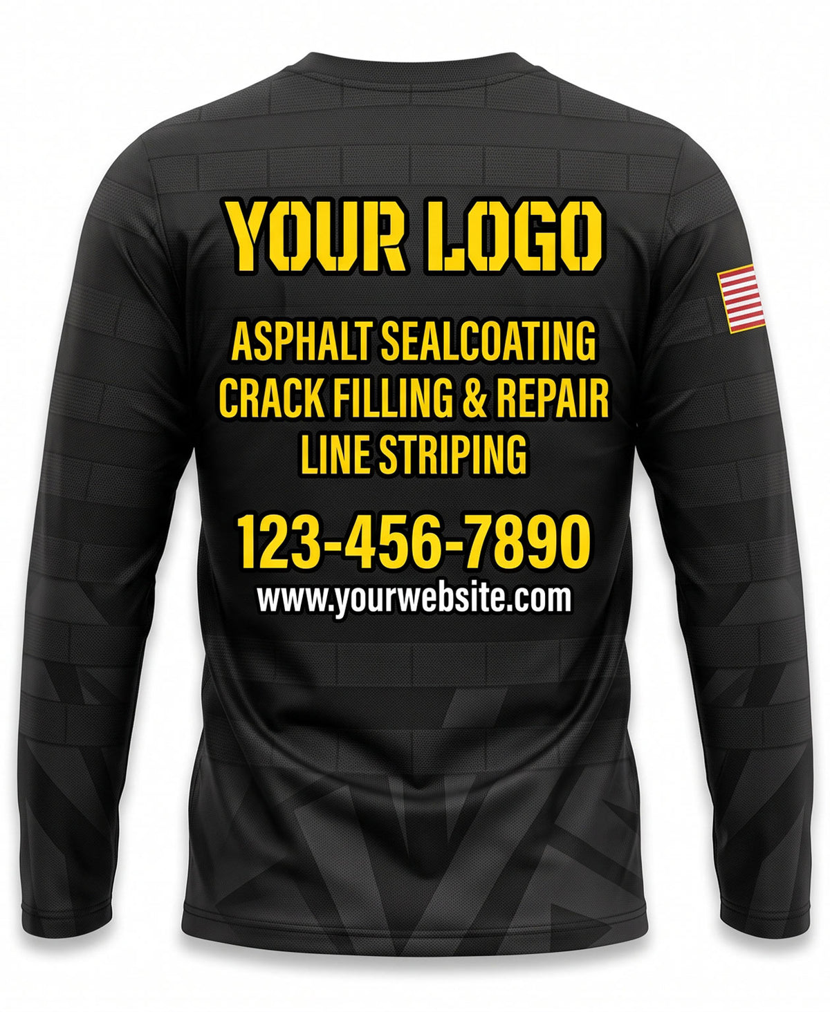 Asphalt Sealcoating Crew Uniform - back
