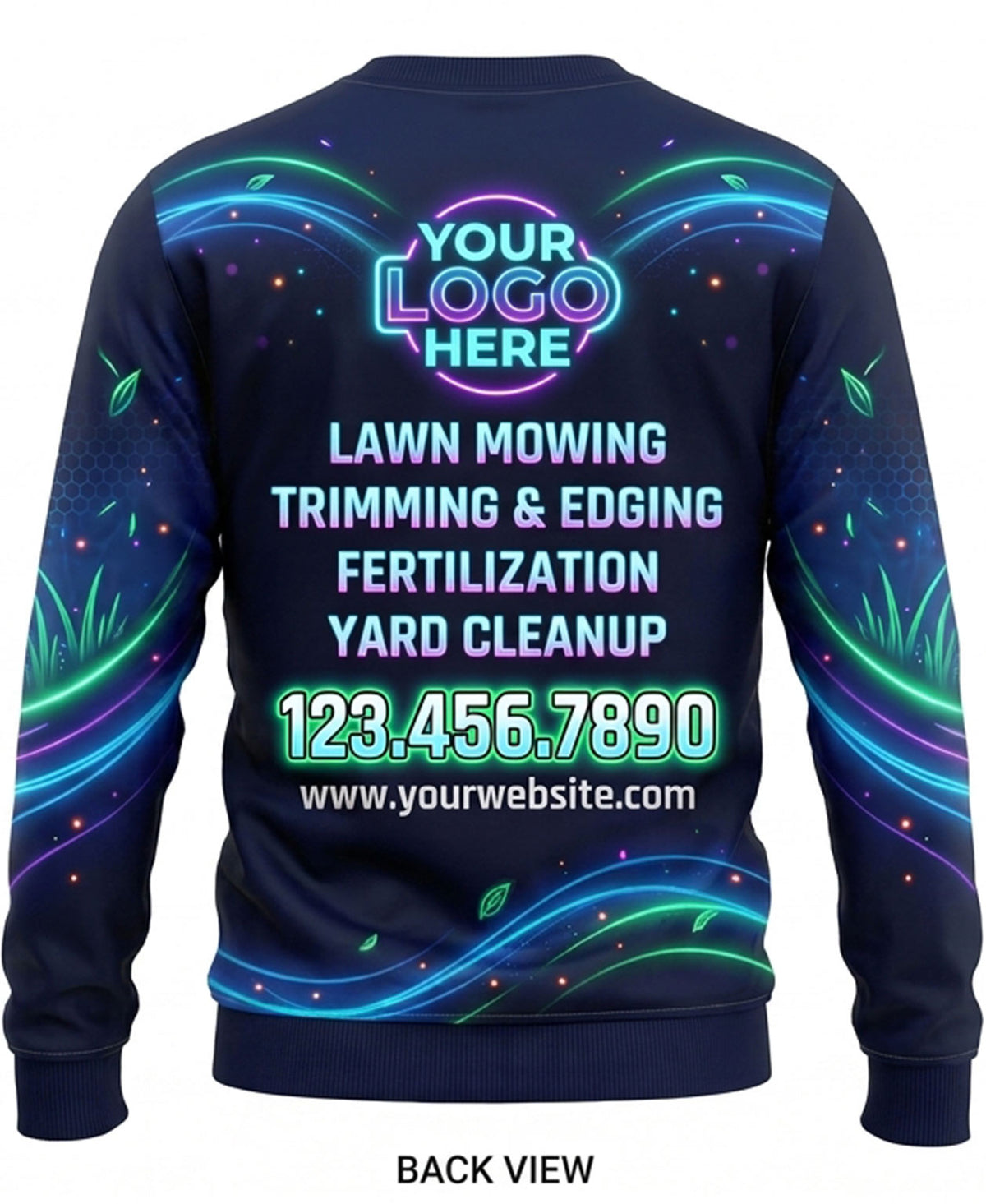 Bio-Luminescent Swirl Lawn Care Crew Uniform