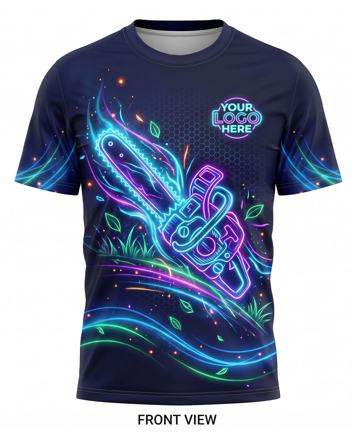 Bio-Luminescent Swirl Lawn Care Crew Uniform