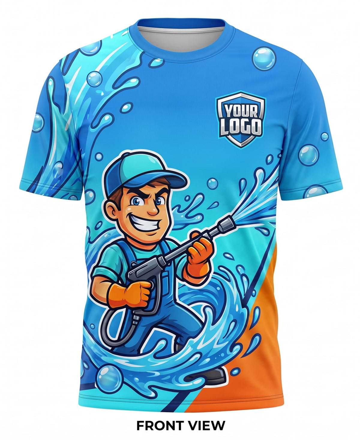Water Splash & Bubbles Crew Uniform