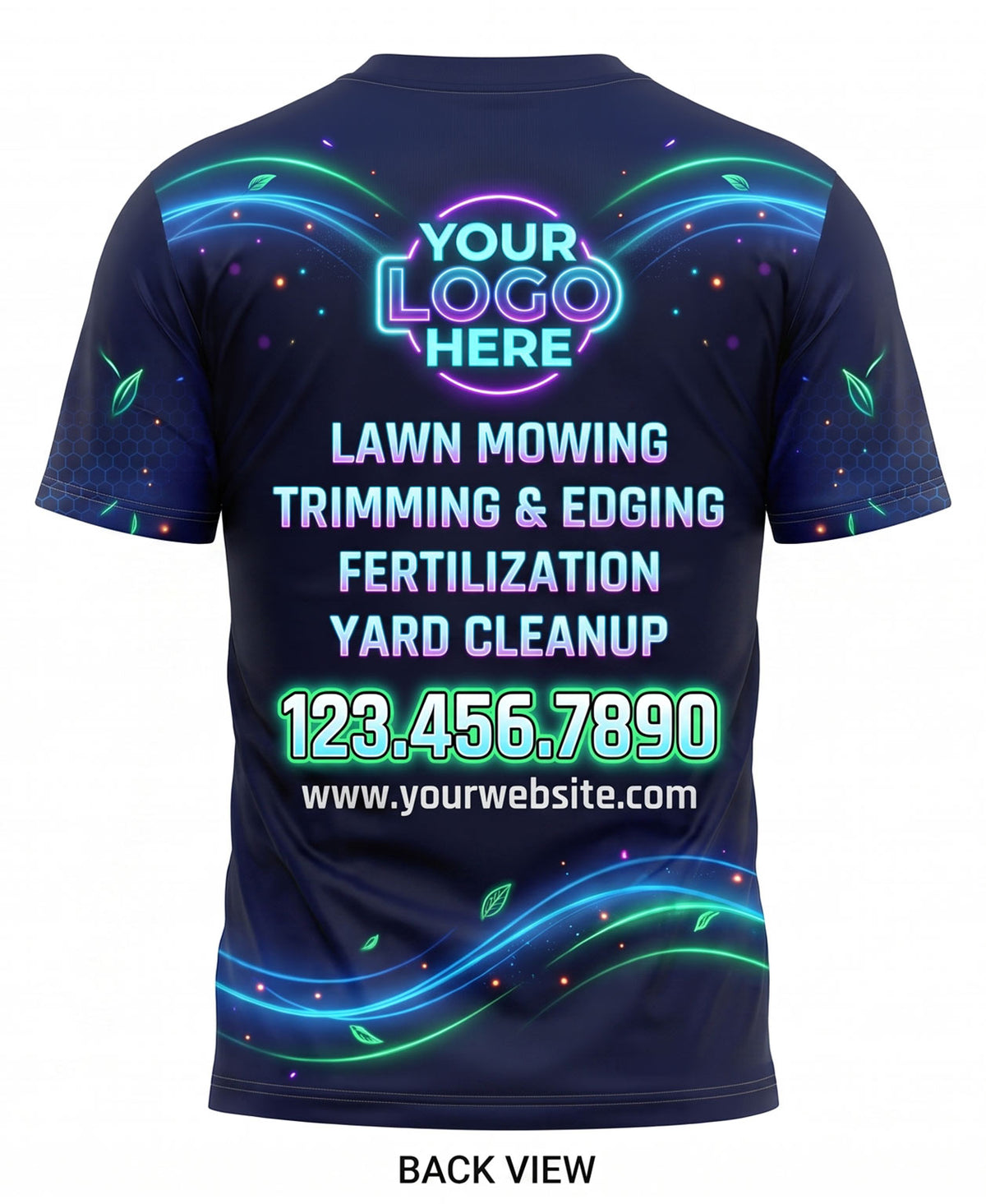 Bio-Luminescent Swirl Lawn Care Crew Uniform