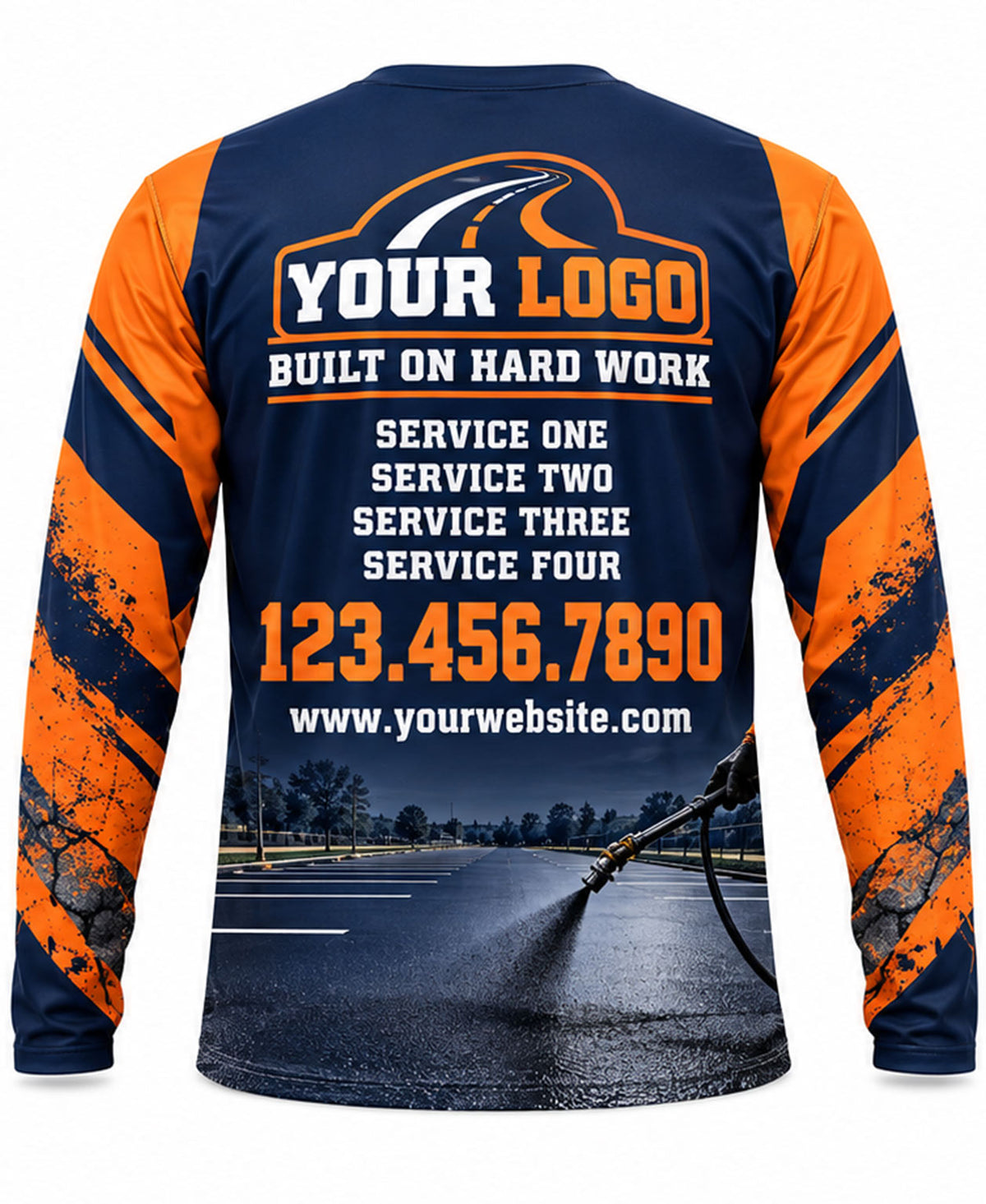 Asphalt Sealcoating Crew Uniform - back