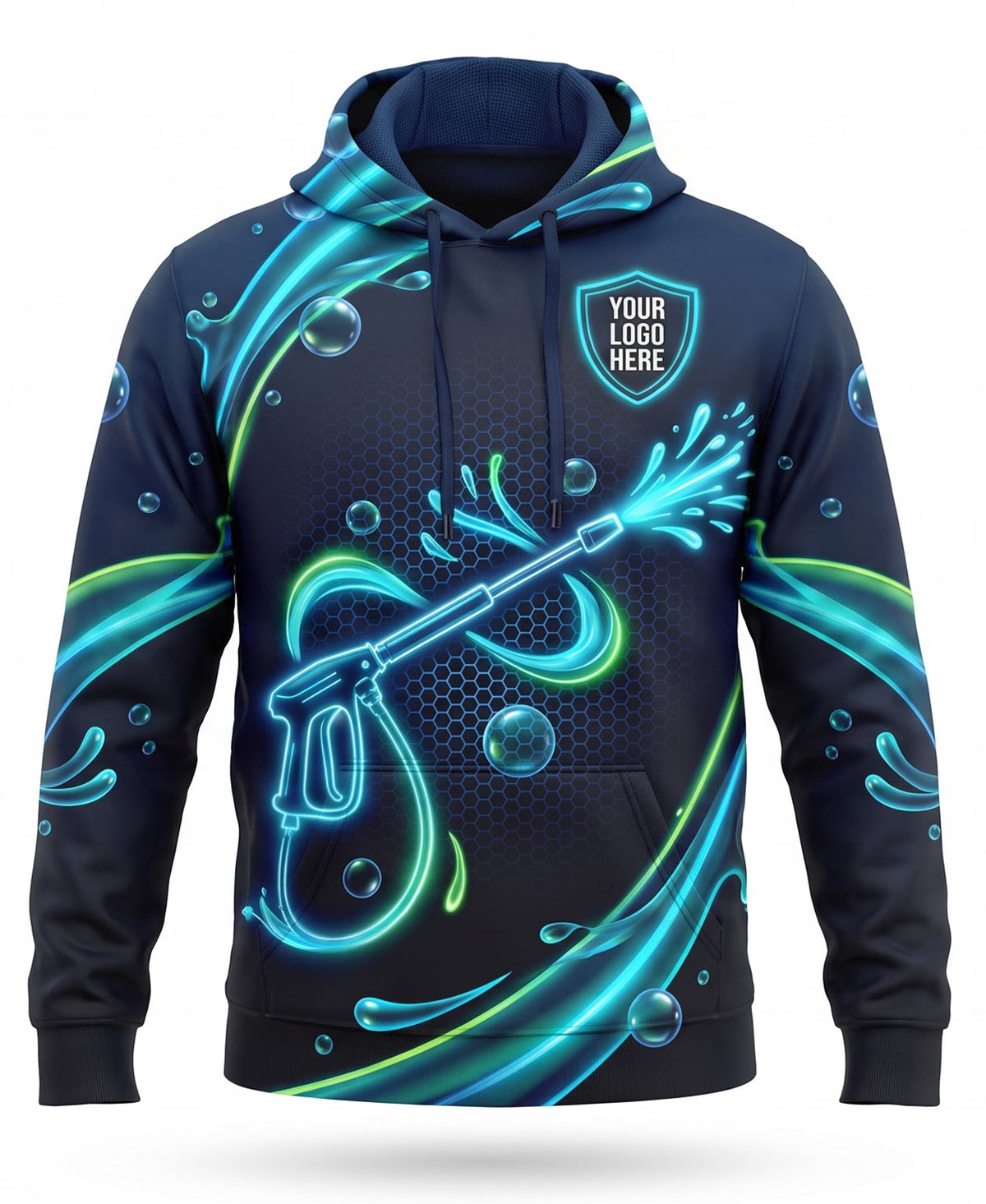 Neon Stream Pressure Washing Crew Uniform