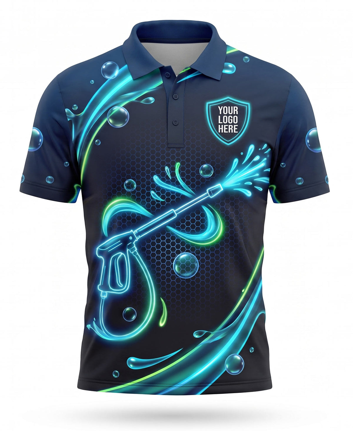 Neon Stream Pressure Washing Crew Uniform