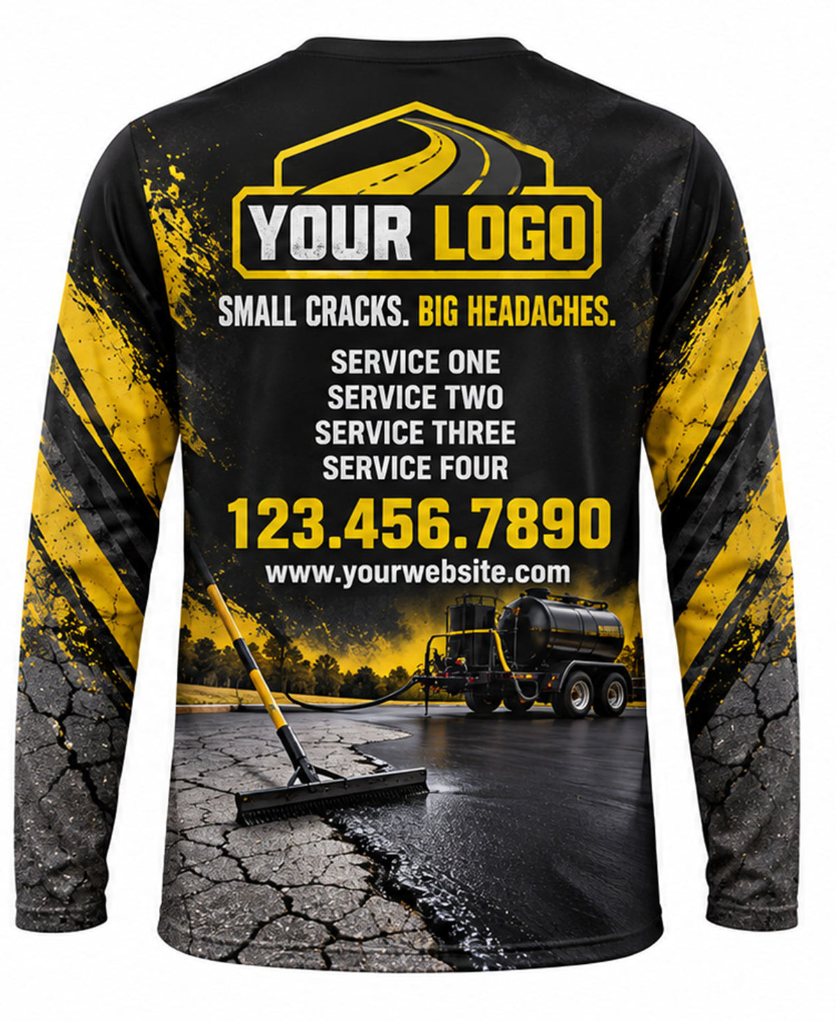 Asphalt Sealcoating Crew Uniform - back