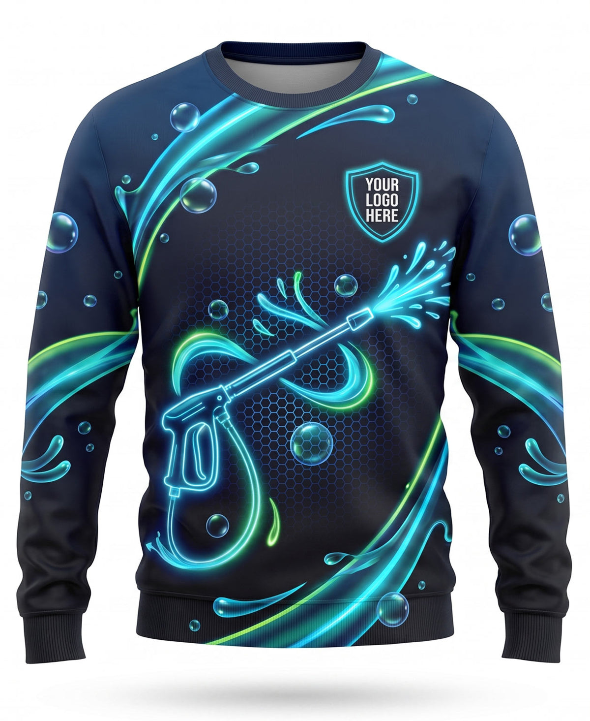 Neon Stream Pressure Washing Crew Uniform