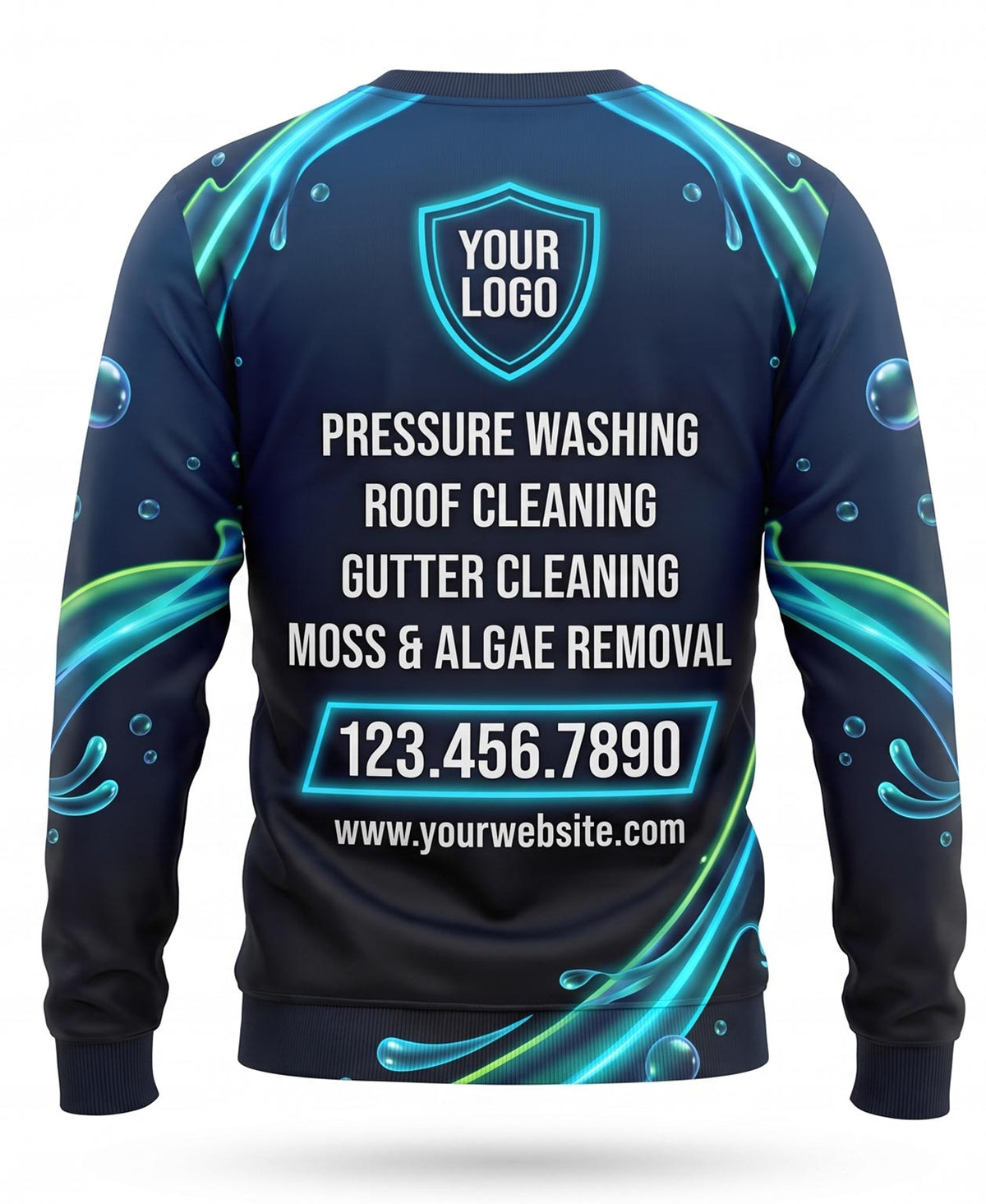 Neon Stream Pressure Washing Crew Uniform