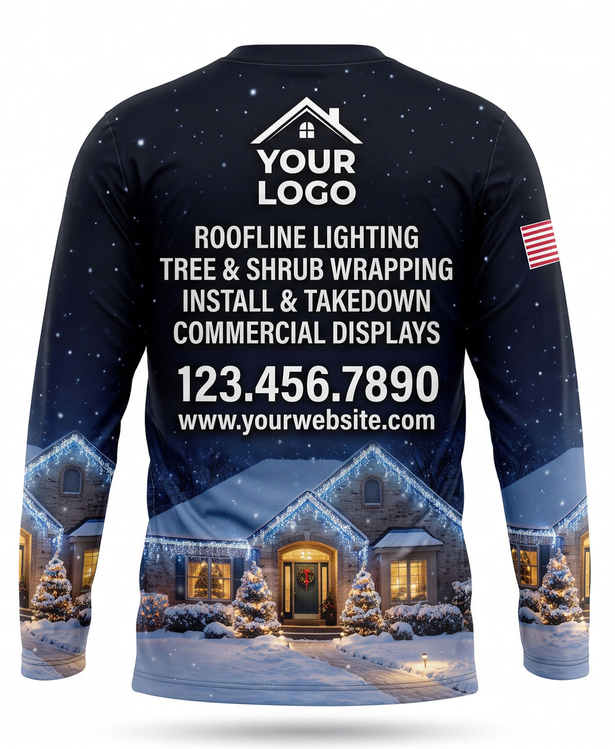 Snowy Village Night Christmas Light Crew Uniform