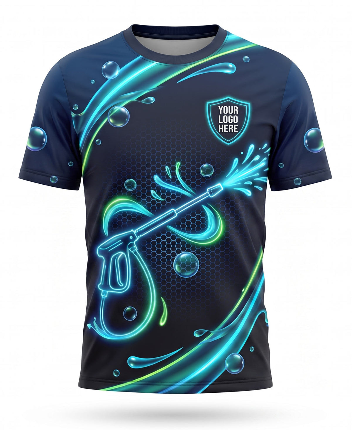 Neon Stream Pressure Washing Crew Uniform
