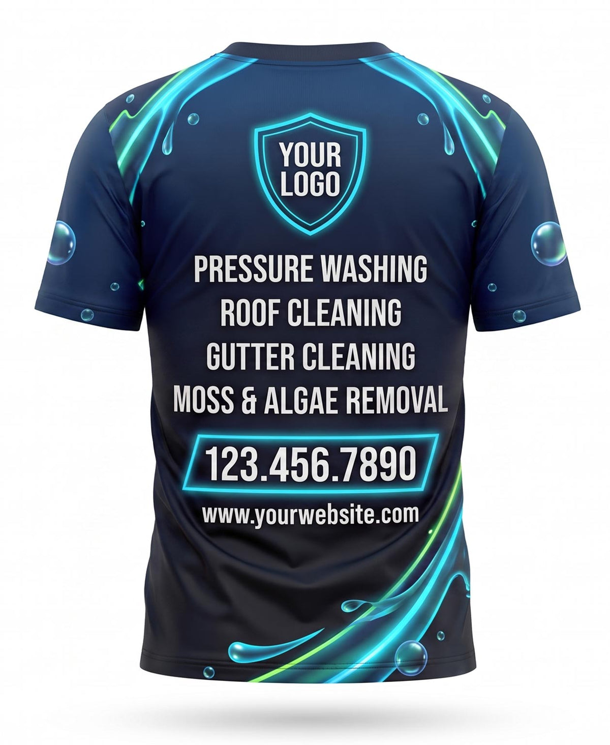 Neon Stream Pressure Washing Crew Uniform