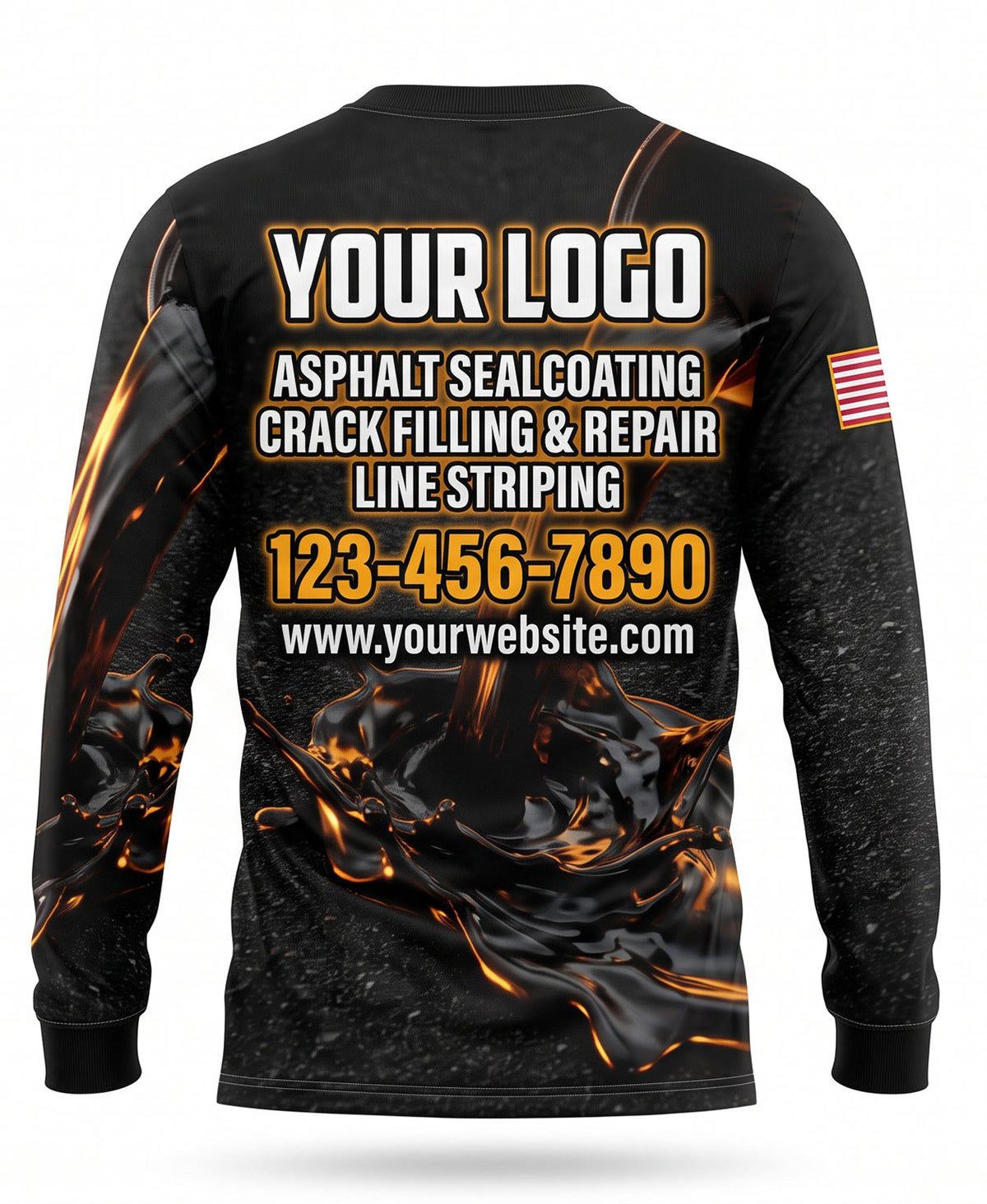 Asphalt Sealcoating Crew Uniform - back
