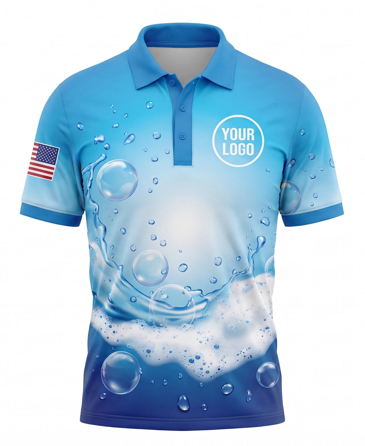 Wave Splash Gradient Crew Uniform