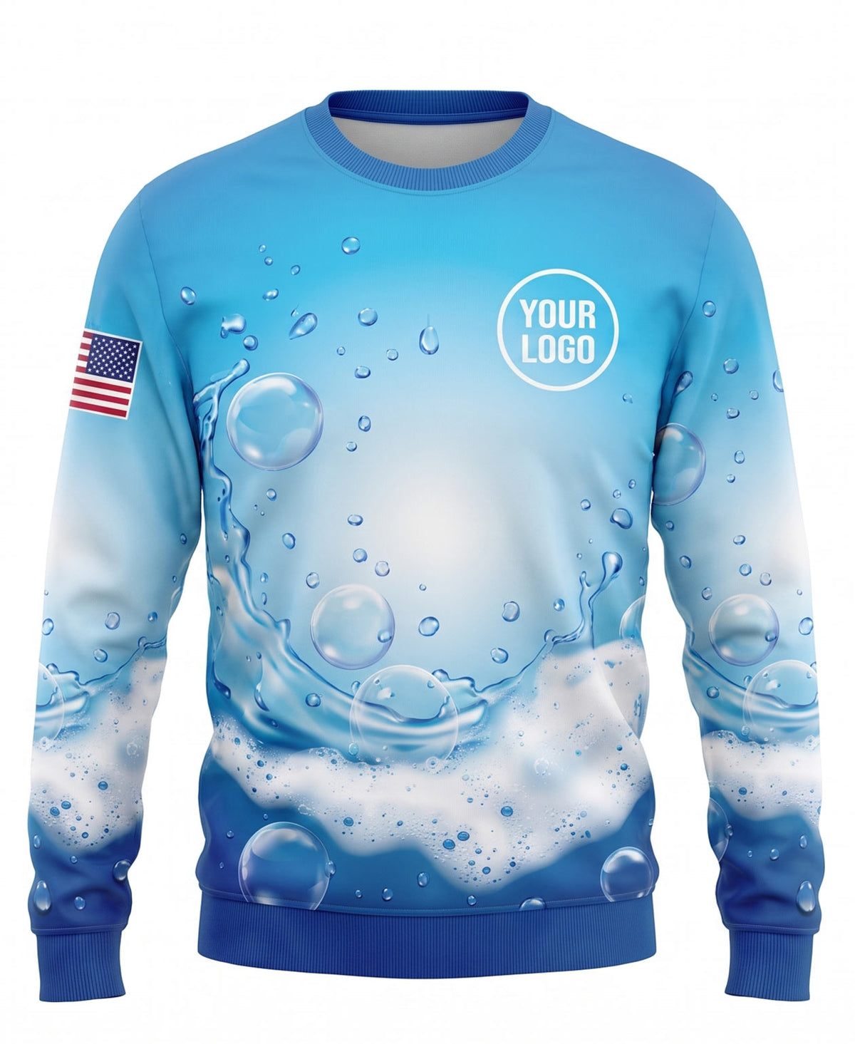 Wave Splash Gradient Crew Uniform