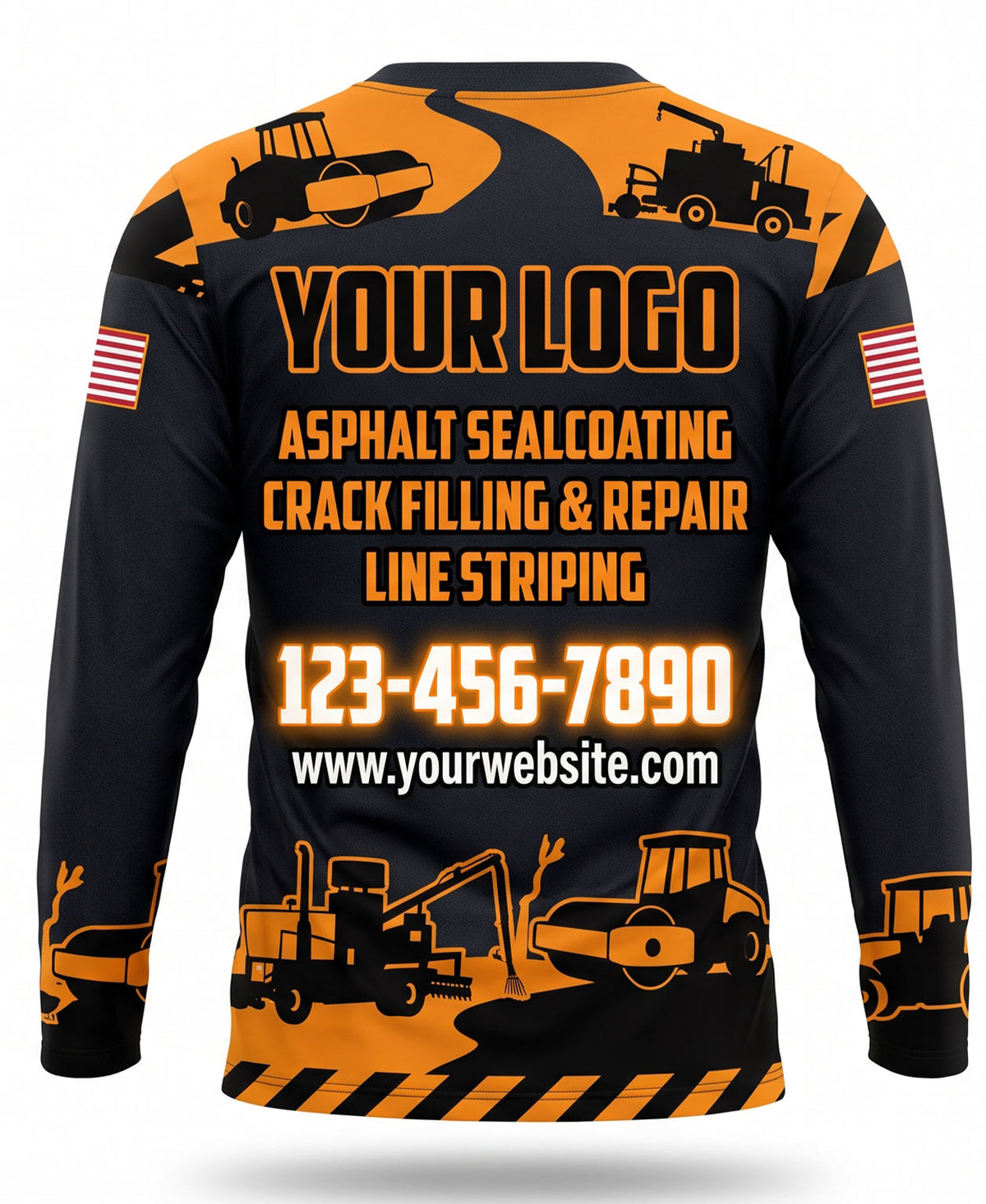 Asphalt Sealcoating Crew Uniform - back