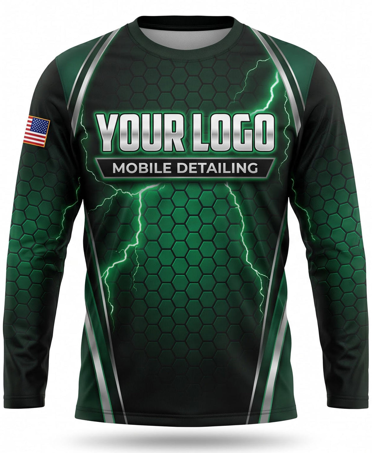 Emerald Green Thunder Mobile Detailing Crew Uniform