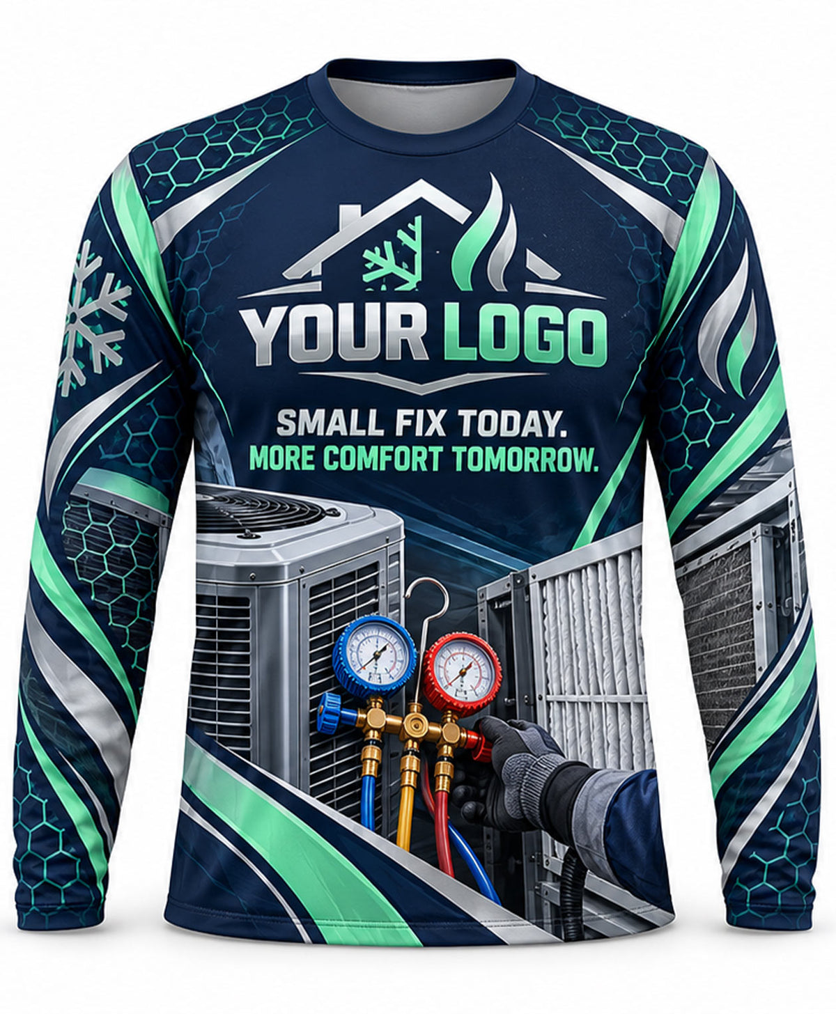 HVAC Crew Uniform - front