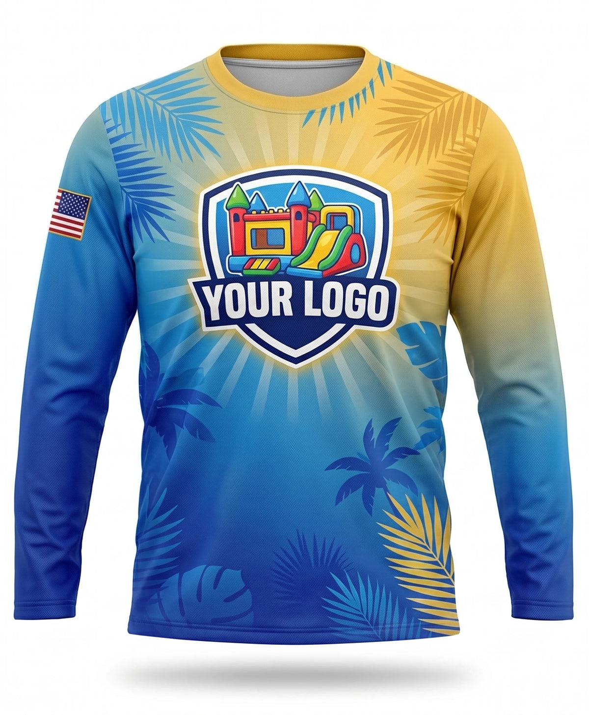 Tropical Palm Sunset Waterslide Crew Uniform