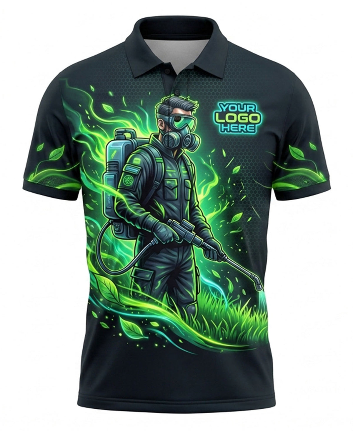 Neon Hex Landscaping Crew Uniform