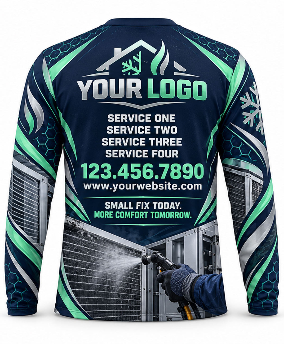HVAC Crew Uniform - back