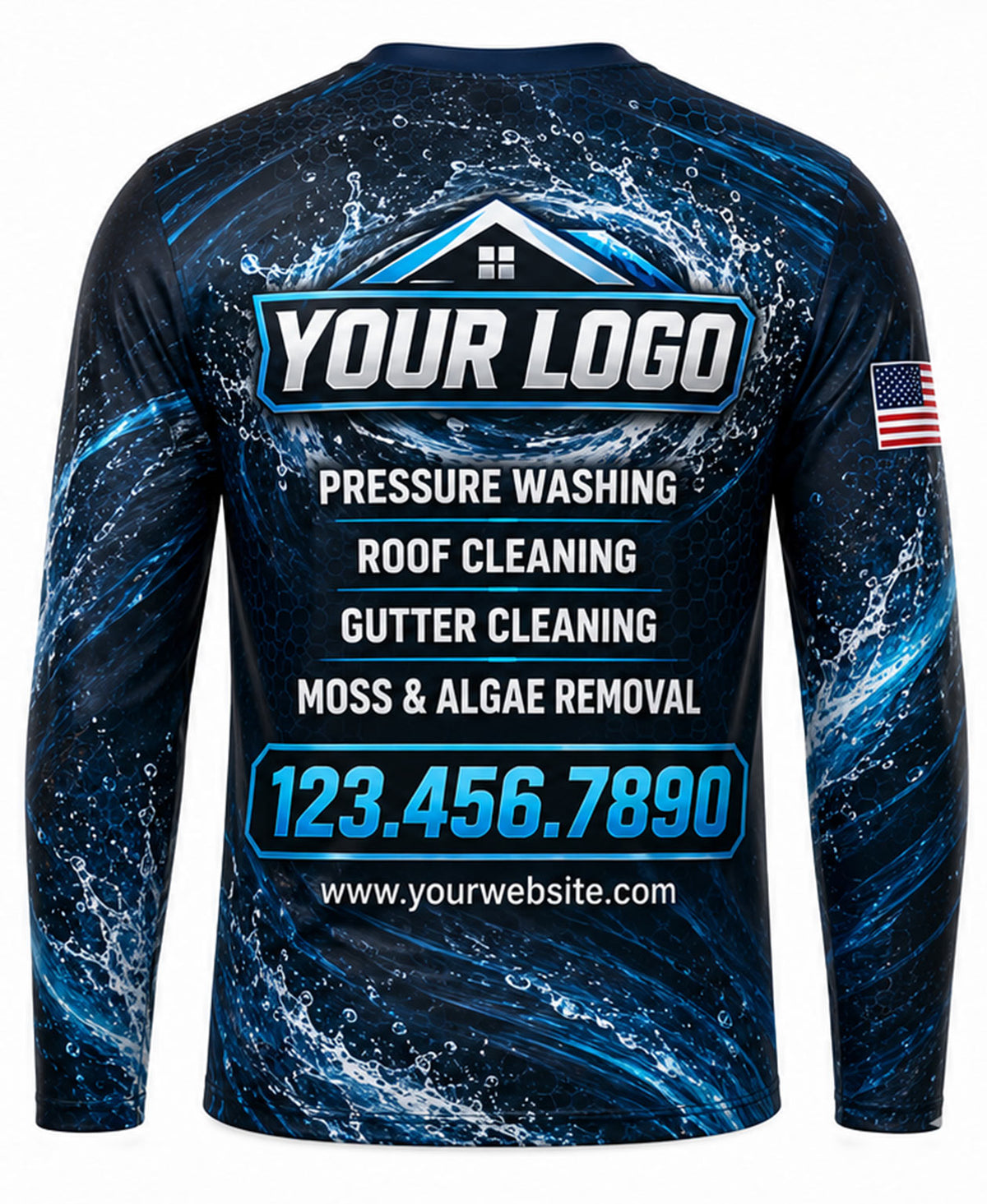 Deep Ocean Wave & Bubble Crew Uniform