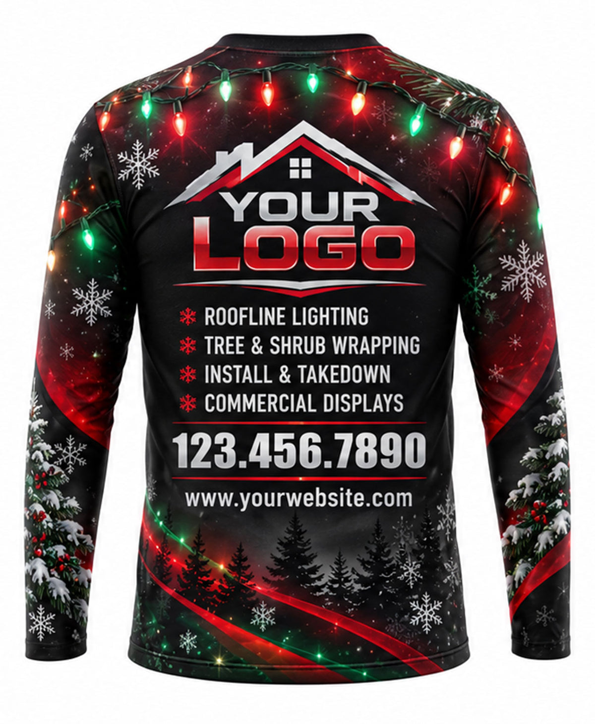 Festive C9 Bulb Forest Christmas Light Crew Uniform