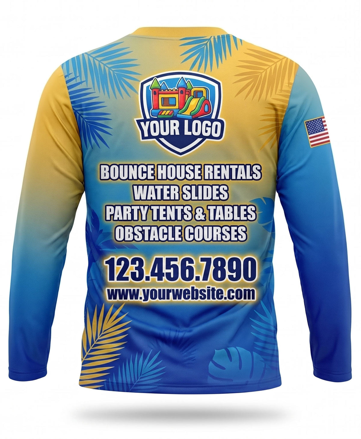 Tropical Palm Sunset Waterslide Crew Uniform