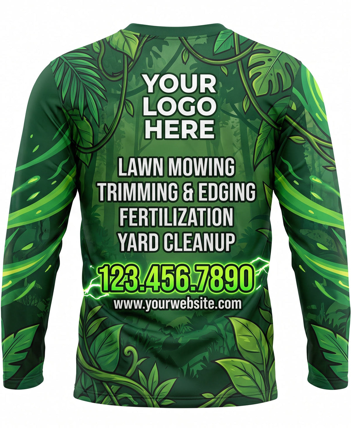 Tropical Leaf Yard Care Crew Uniform
