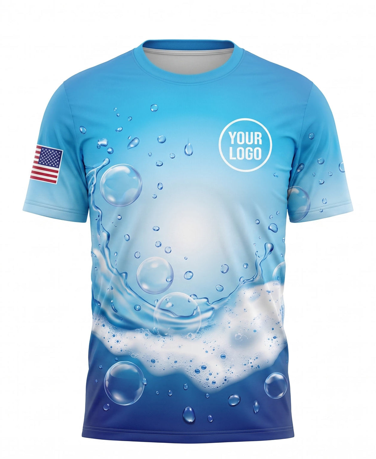 Wave Splash Gradient Crew Uniform