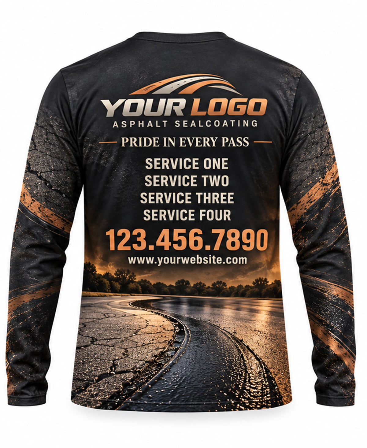 Asphalt Sealcoating Crew Uniform - back