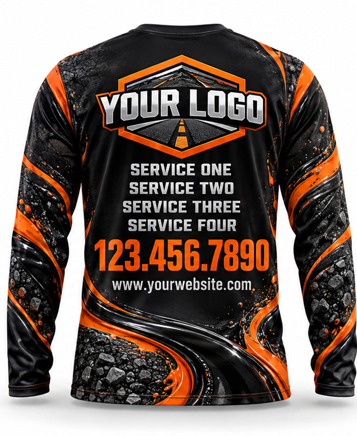 Asphalt Sealcoating Crew Uniform - back
