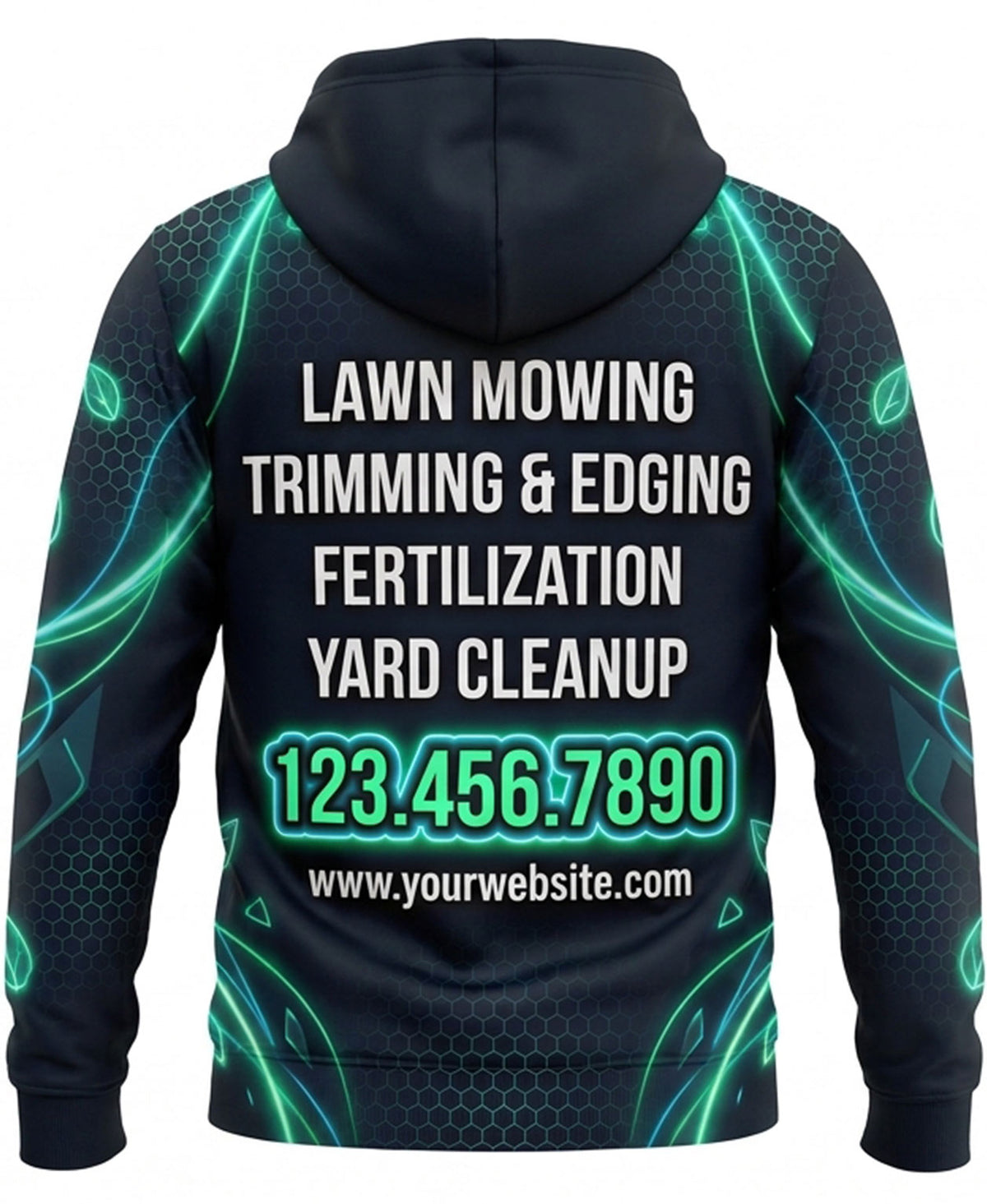 Geometric Neon Turf Management Crew Uniform