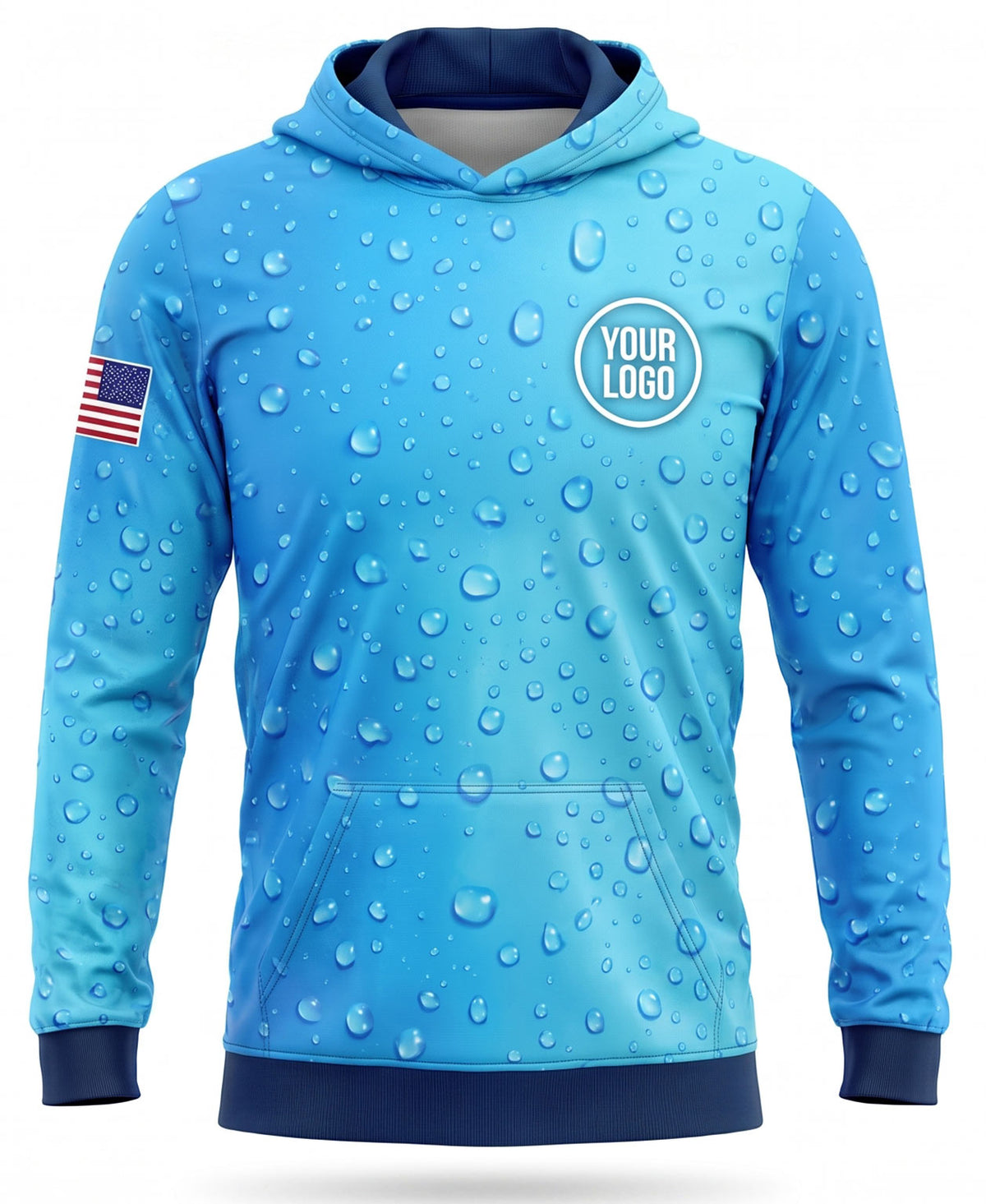 Raindrop & Bubble Texture Crew Uniform