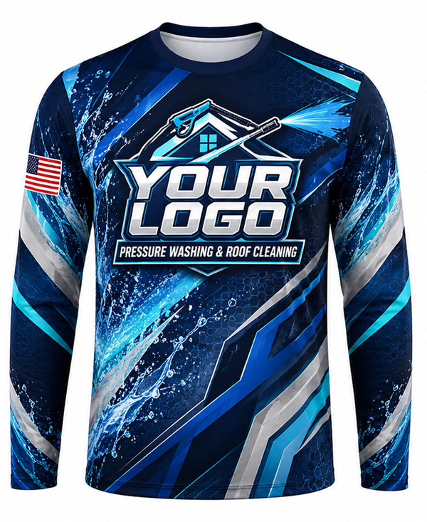 Bold Electric Stream Crew Uniform