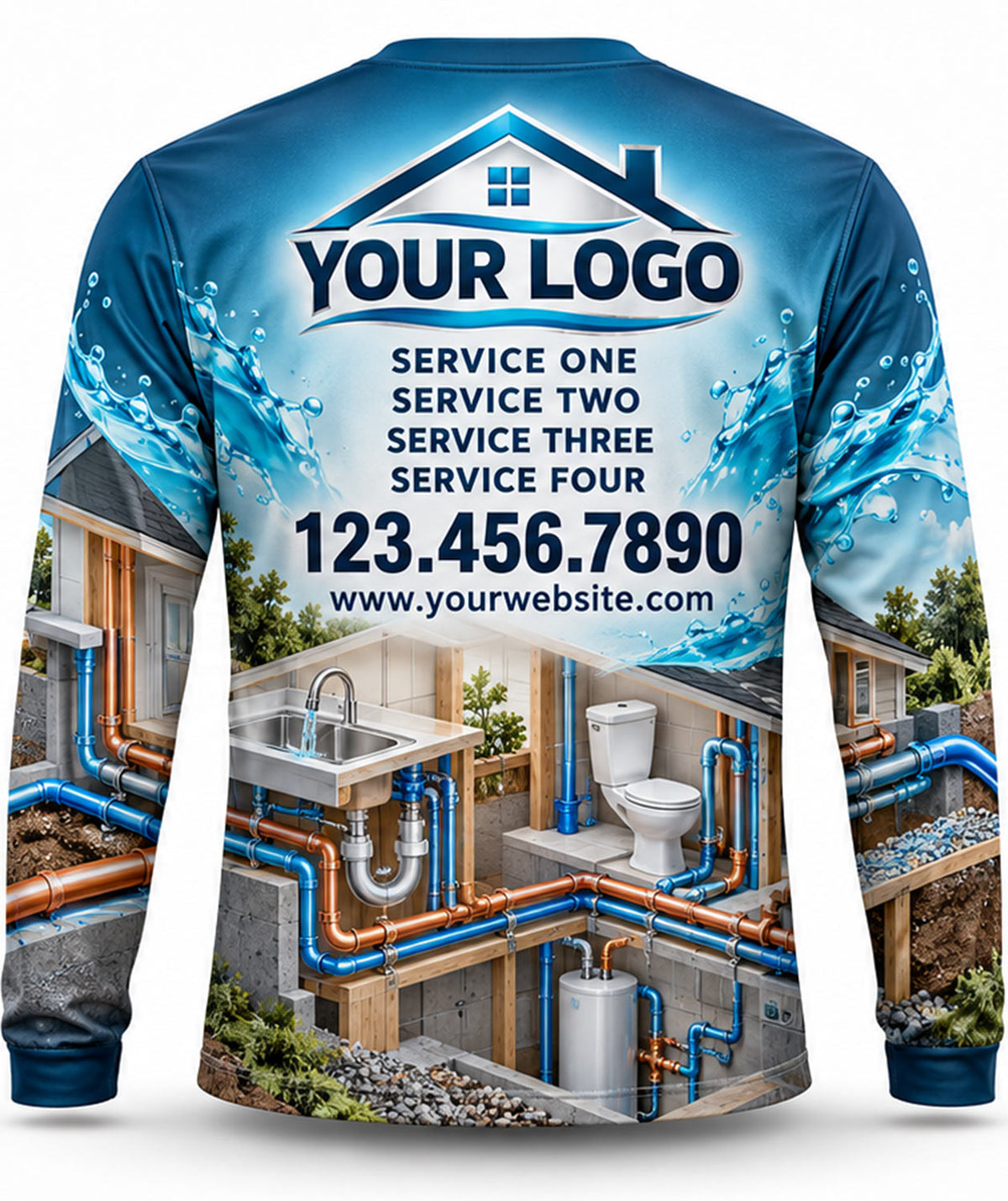 Plumbing Crew Uniform - back