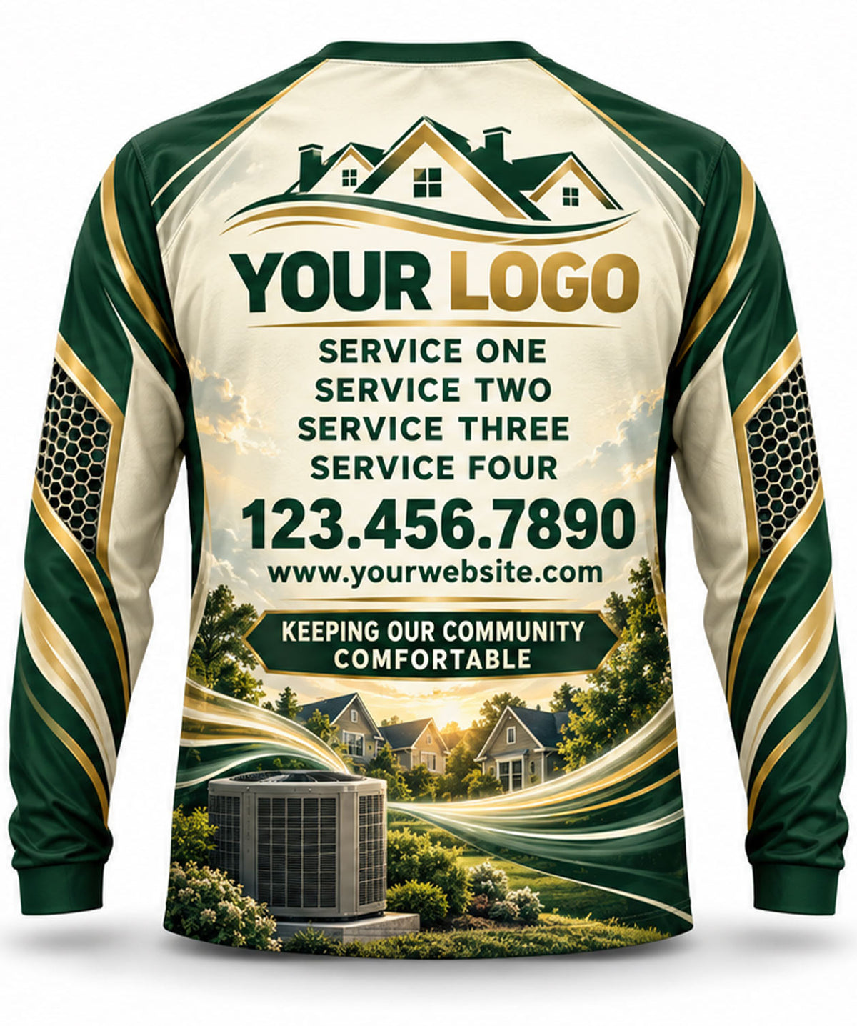 HVAC Crew Uniform - back