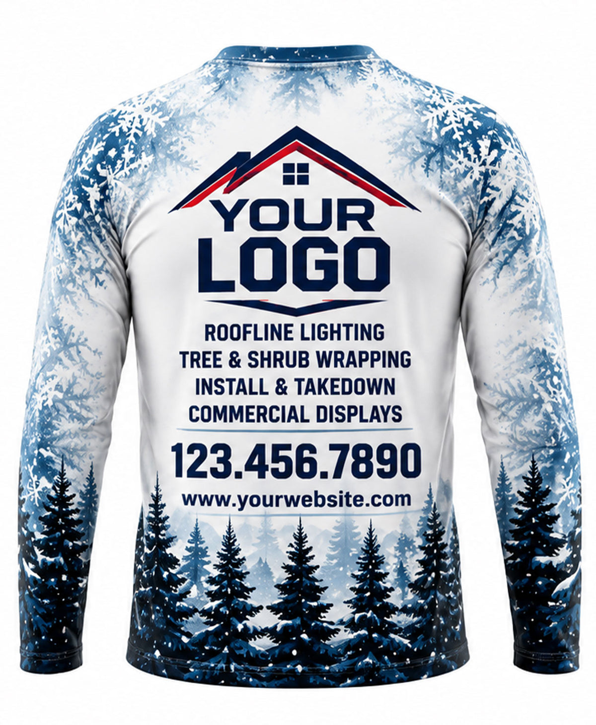Snowy Night Frost Christmas Light Crew Uniform