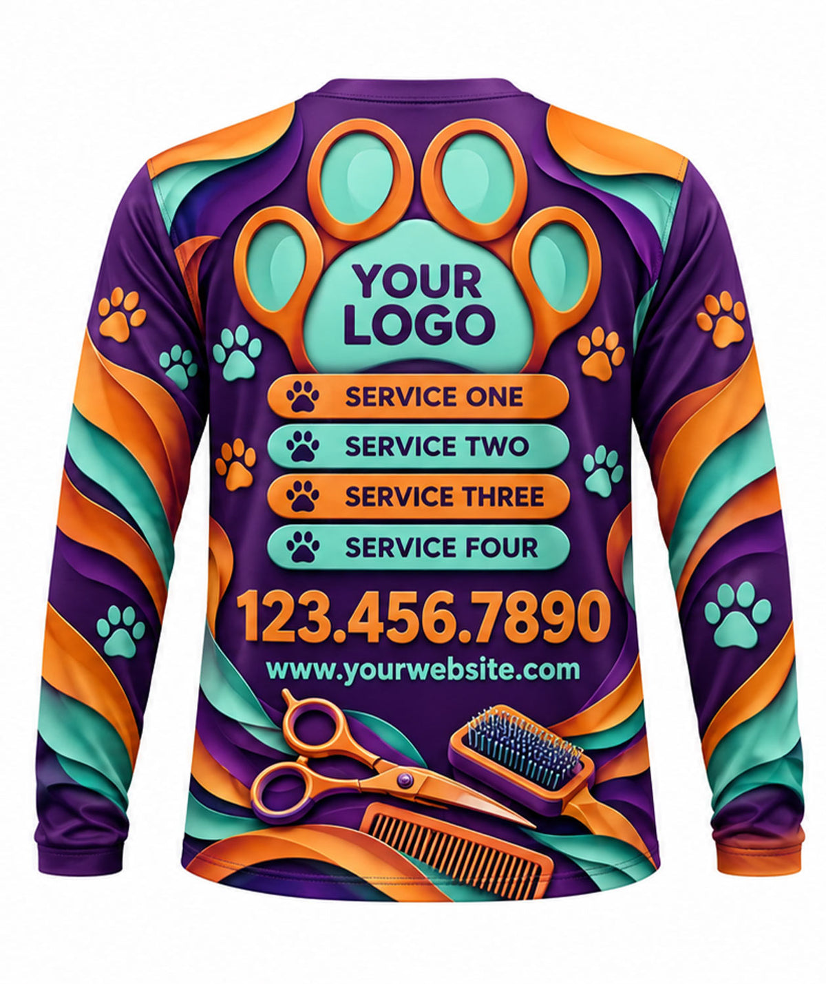 Pet Care Crew Uniform - back