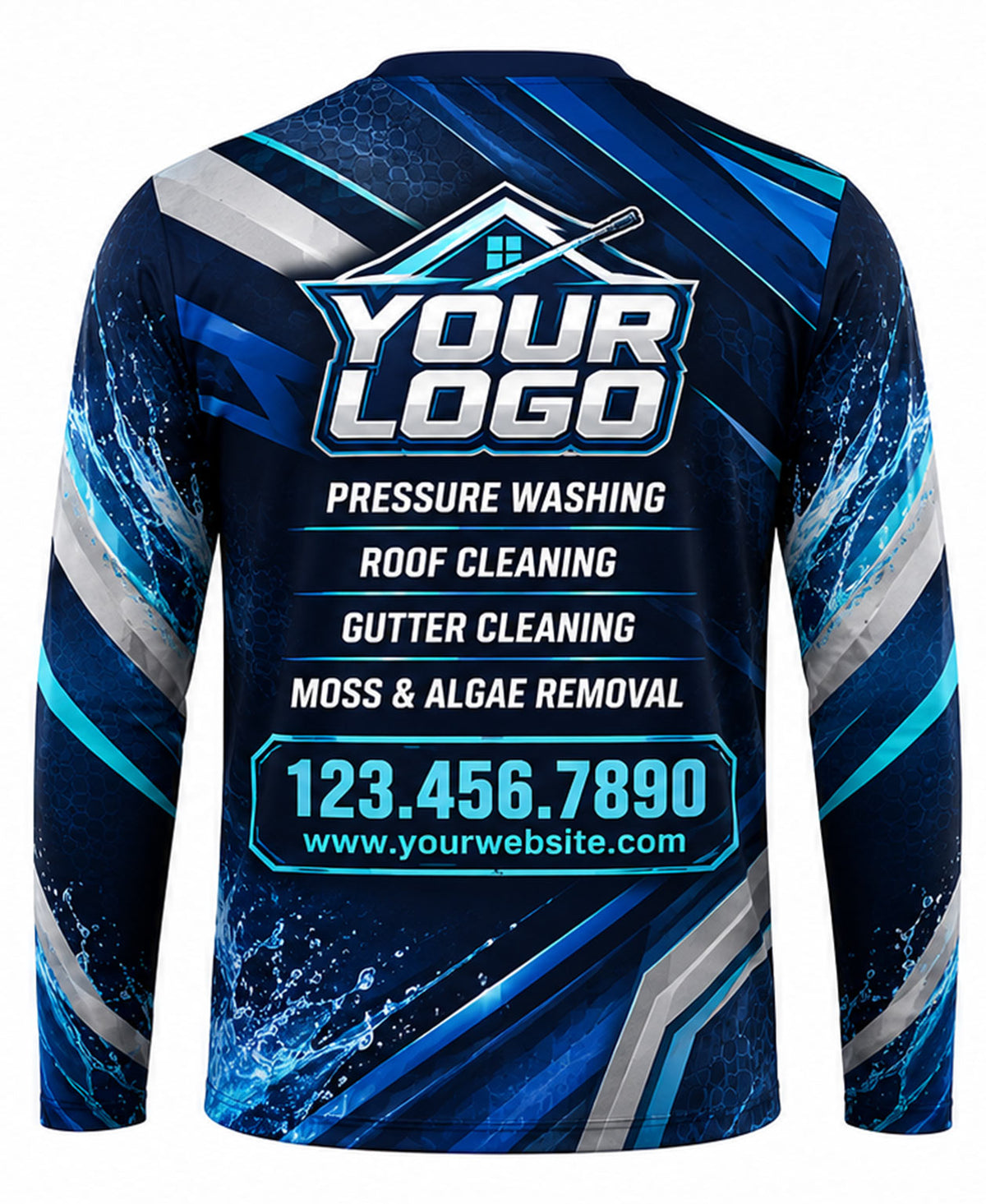 Bold Electric Stream Crew Uniform