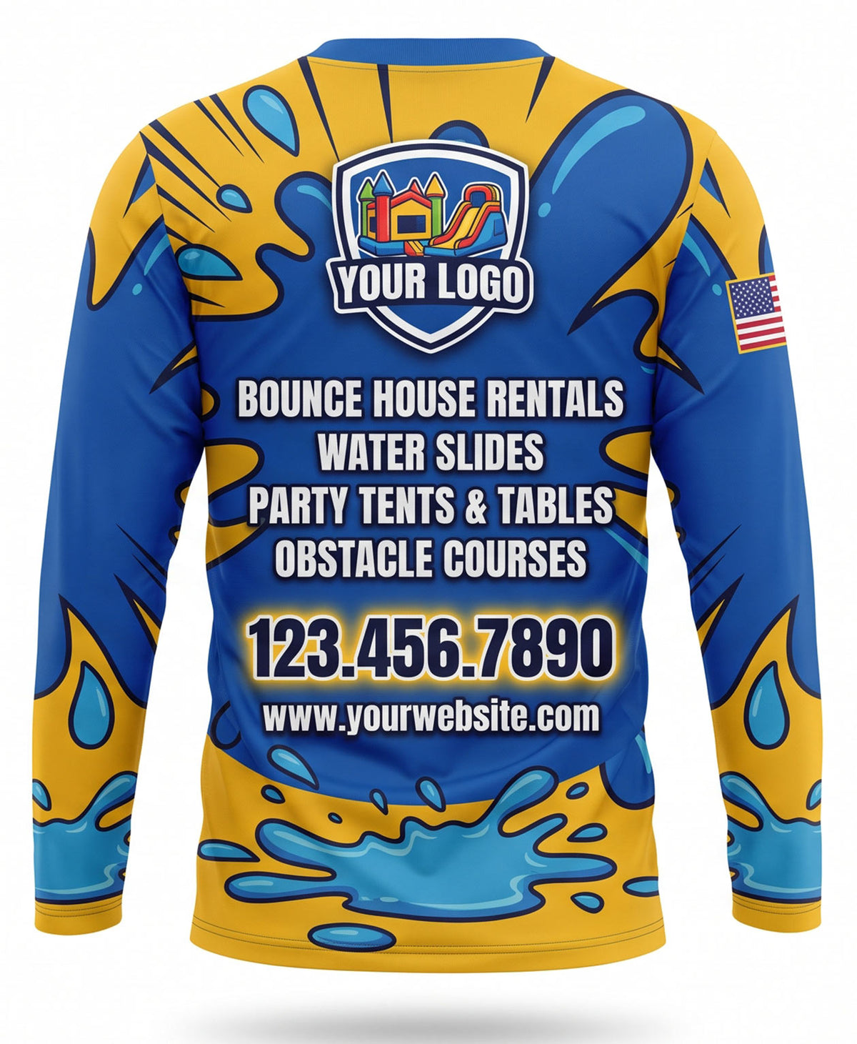 Splish Splash Water Droplet Rental Crew Uniform