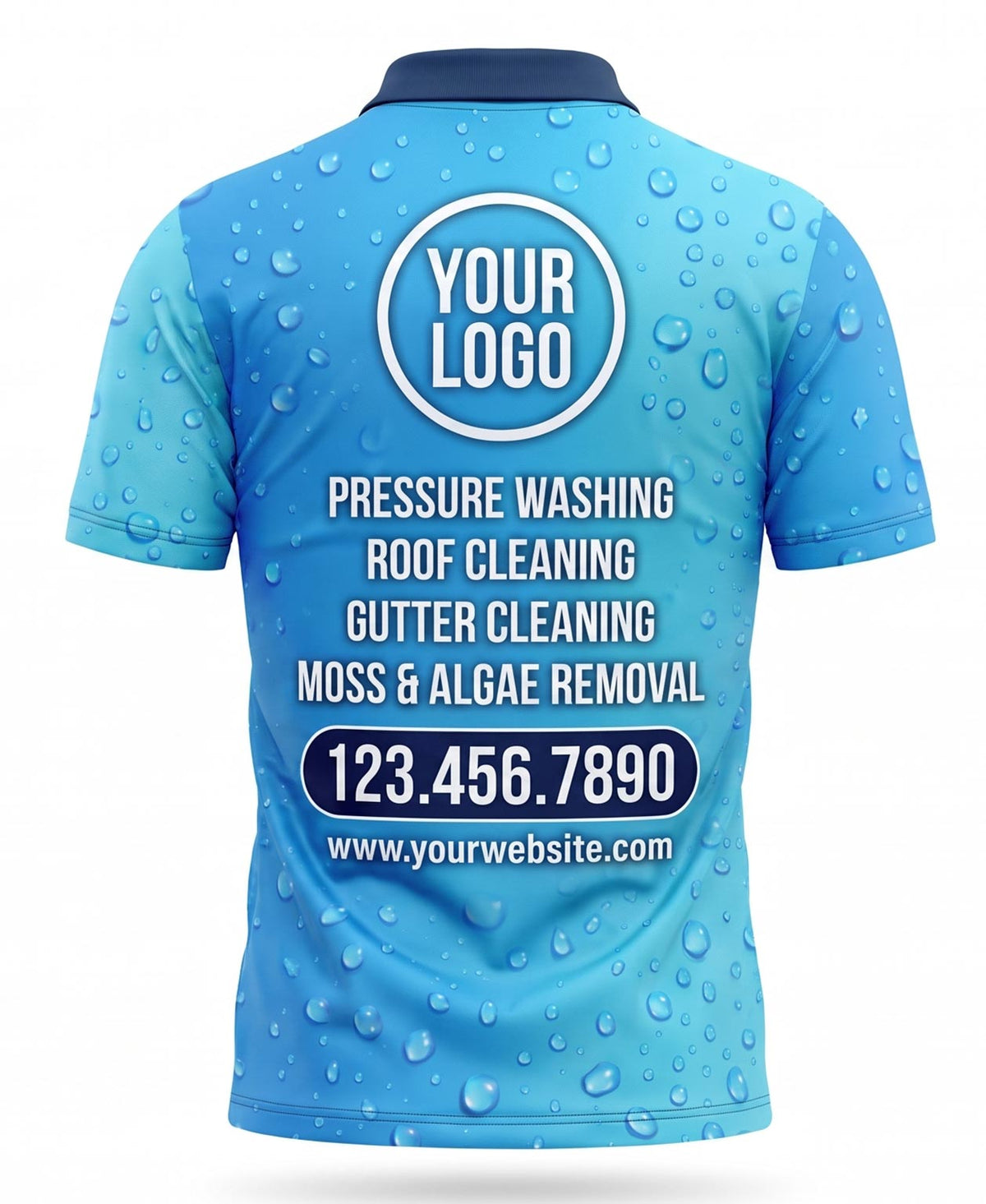 Raindrop & Bubble Texture Crew Uniform