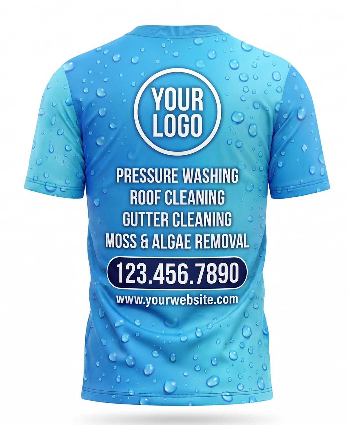 Raindrop & Bubble Texture Crew Uniform