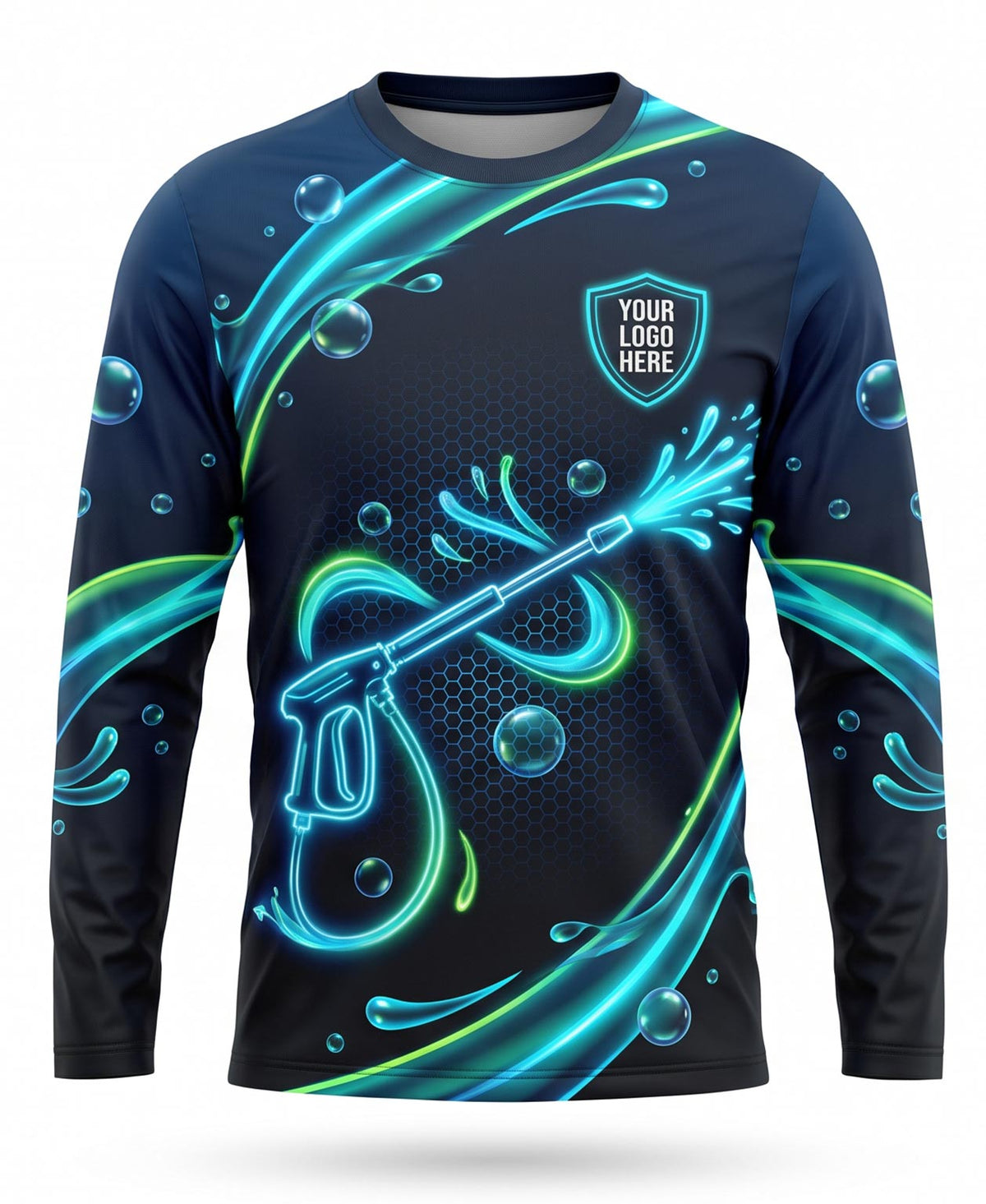 Neon Stream Pressure Washing Crew Uniform