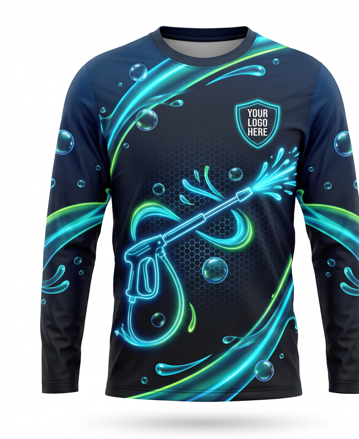 Neon Stream Pressure Washing Crew Uniform