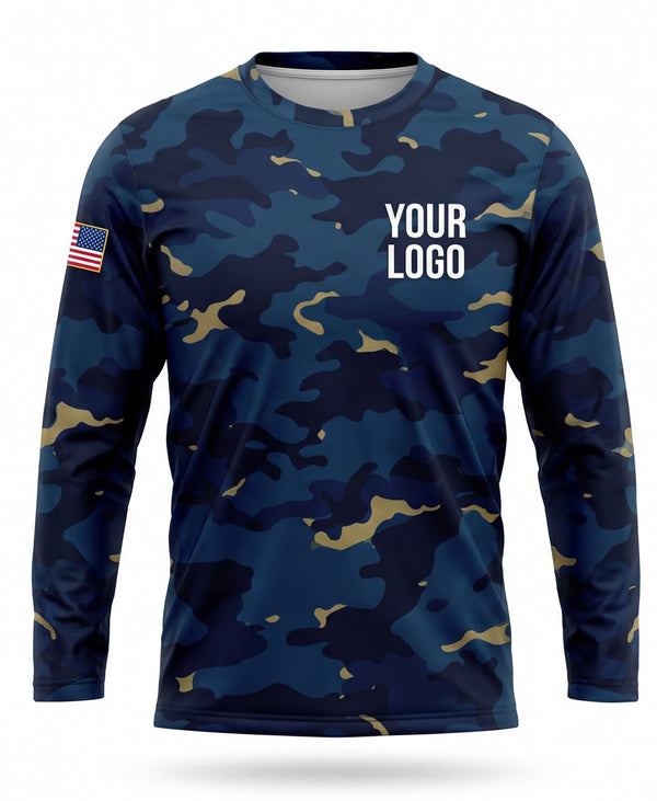 Navy Gold Camo Crew Uniform